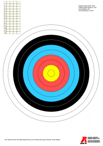 arrow in a target
